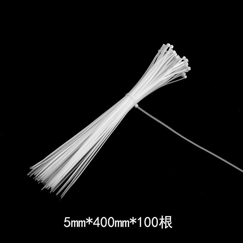 Corbata de cables de nylon autoblocante fija corbata de cables de plástico blanco corbata de flores flor floral tienda de flores