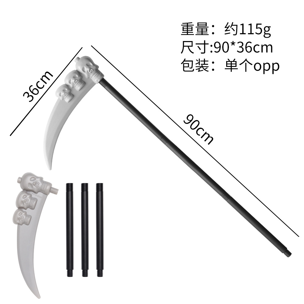 Halloween juguetes demonios tridentes hachas accesorios de escenario Lincoln bastones armas simuladoras armas muertes hoce