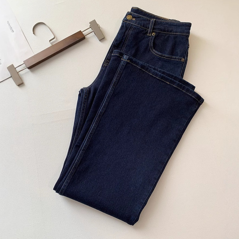 Hejia Turkey micro-pants straight tube horn wide leg pants stretch thin JEANS jeans women's spring Hejia Turkey micro-pants straight tube horn wide leg pants stretch thin JEANS jeans women's spring