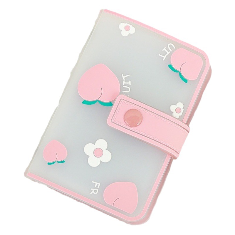 Titular de la tarjeta de hojas sueltas de silicona de dibujos animados para mujeres pequeño portátil ultrafino de gran capacidad Multi-Tarjeta Linda