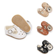 春夏款0-12个月宝宝纯色公主鞋 舒适胶底防滑婴儿学步鞋 一件代发