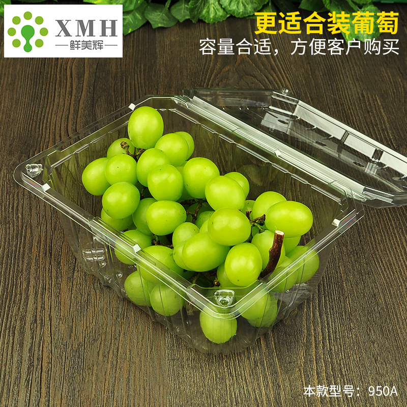 加厚一次性葡萄水果盒巨峰包装盒高硬度多用途塑料果蔬打包盒|undefined