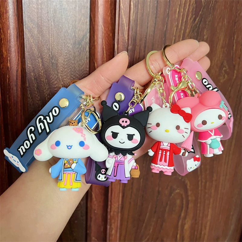 Креативный брелок в китайском стиле Sanrio, милый национальный стиль, Kulomi Melody, брелок с большим ушком собака