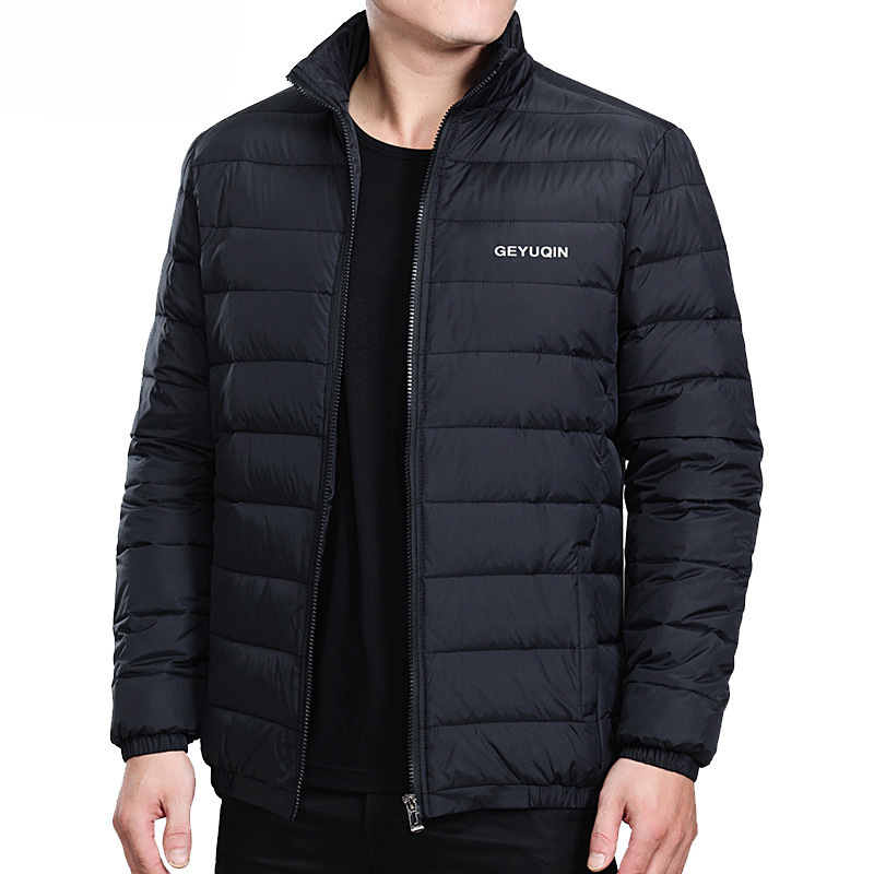 Light and thin men's velvet cotton-padded jacket men's father's winter clothing plus size short velvet coat men's coat autumn and winter