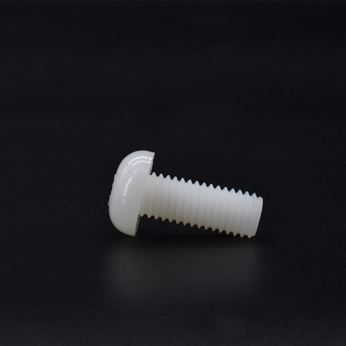 Factory direct sales of white nylon insulated plastic round head screws wholesale M2-M8 plastic pan head cross recessed machine wire