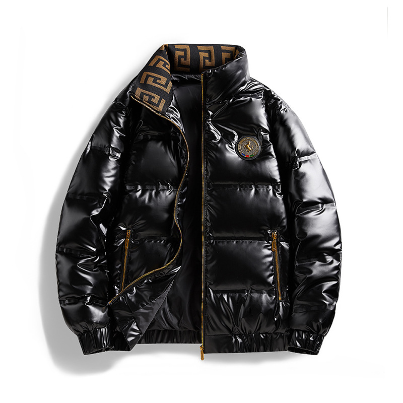 Winter New Men's Fashion Trend Stand-up Collar Jacket Versatile Casual Solid Color Jacket_viptrois.com