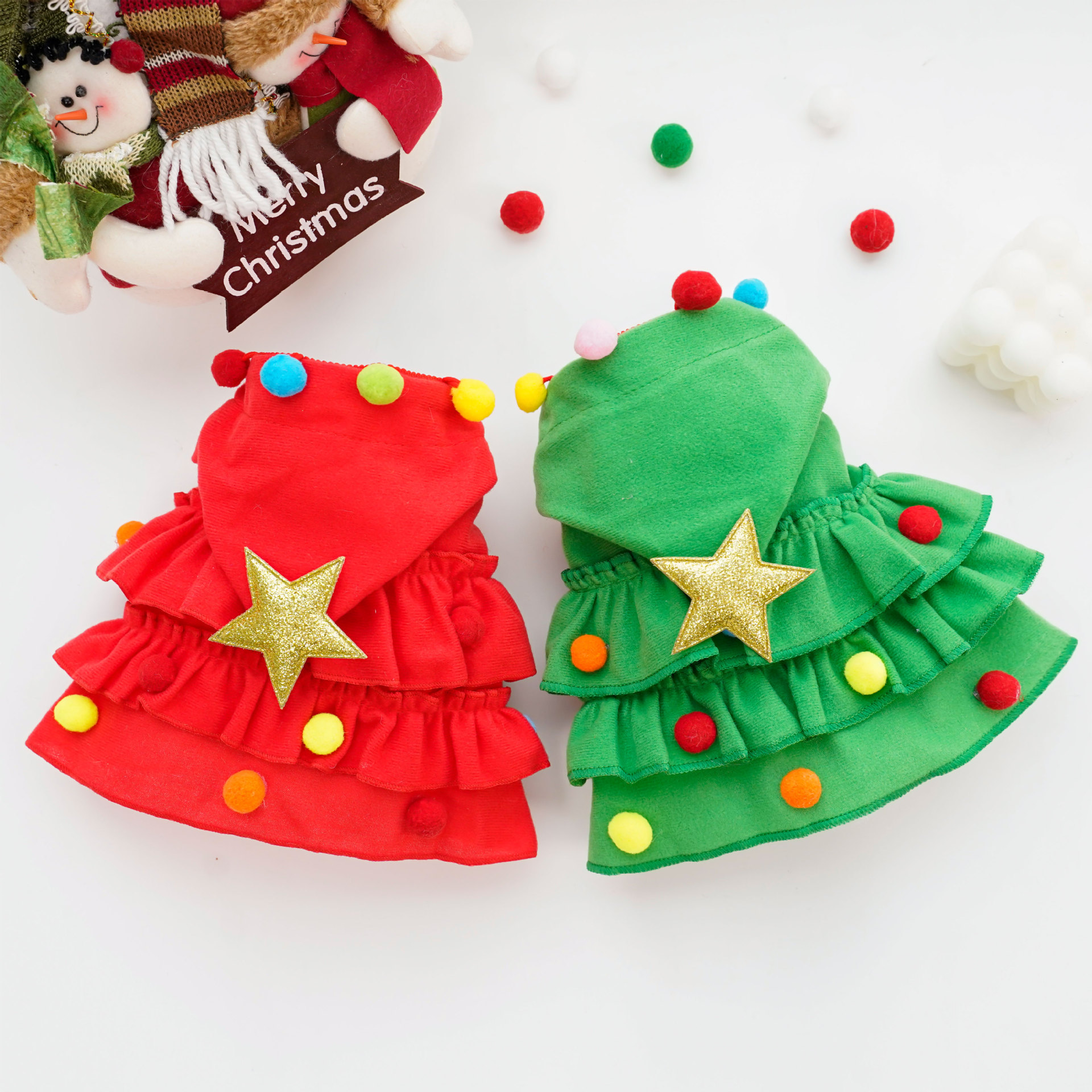 Décontractée Mignon Chiffon Noël Sapin De Noël Vêtements Pour Animaux De Compagnie display picture 4