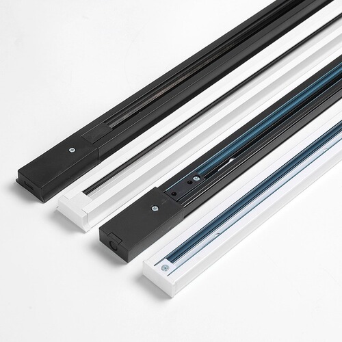 Thickened aluminum all-copper track strip 1m 1.5m 2m clothing store led track spotlight second line third line guide rail strip