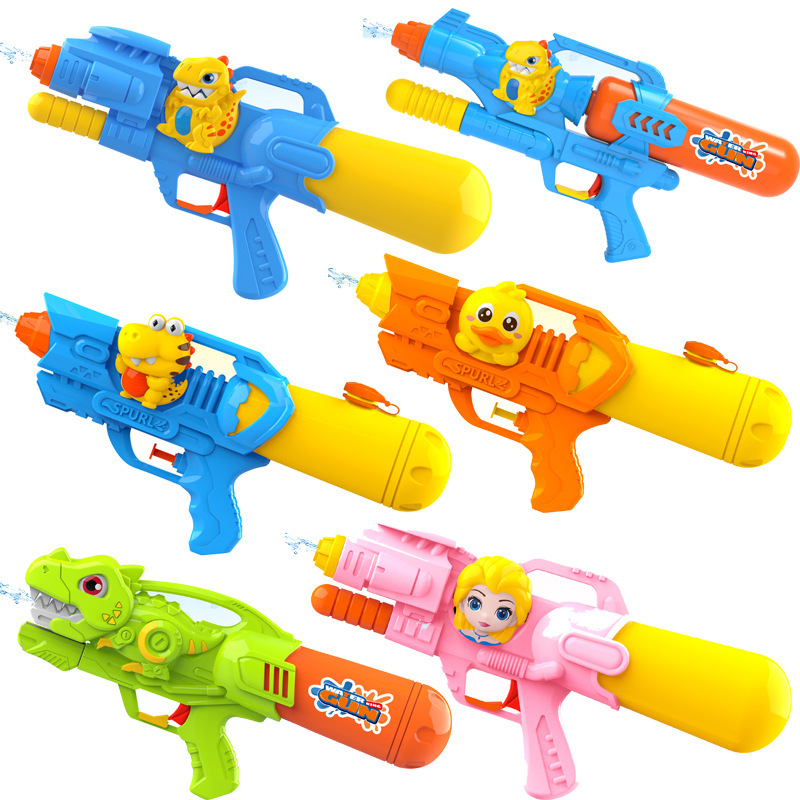 Niños verano nuevo dinosaurio lindo mascota presión de aire pistola de agua juguete niño agua lucha pistola de agua artefacto playa al por mayor