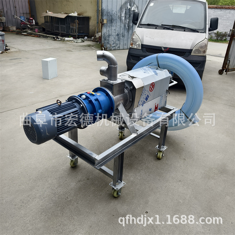 牛猪粪便干湿分离机 鸡粪鸭粪固液脱水机 粪便脱水挤干机