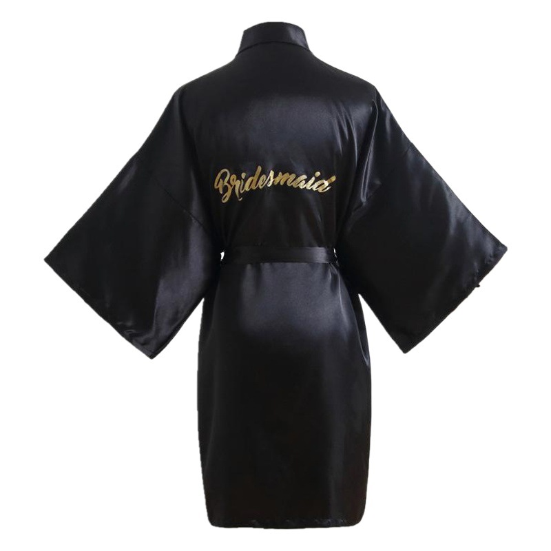 Cruz-frontera delgada boda bronceado en polvo dama de honor mañana vestido de maquillaje traje de seda señora novia cartas