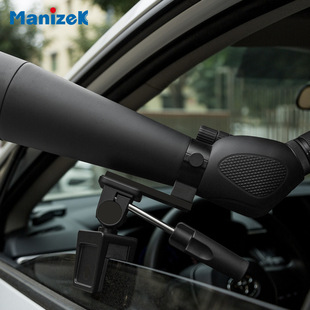 Manzike 388 window clamp PTZ telescope photography mobile phone glass support bracket pitch horizontal adjustment