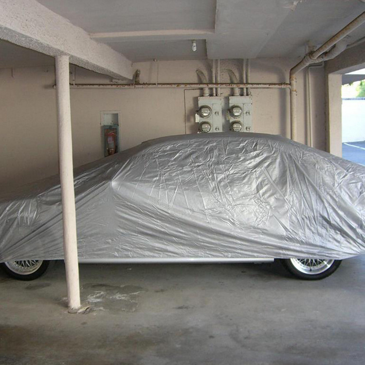 Car Garment PEVA Single Layer Car Cover Car Sunshade Rain and Sun Protection Universal Printable LOGO Car Cover