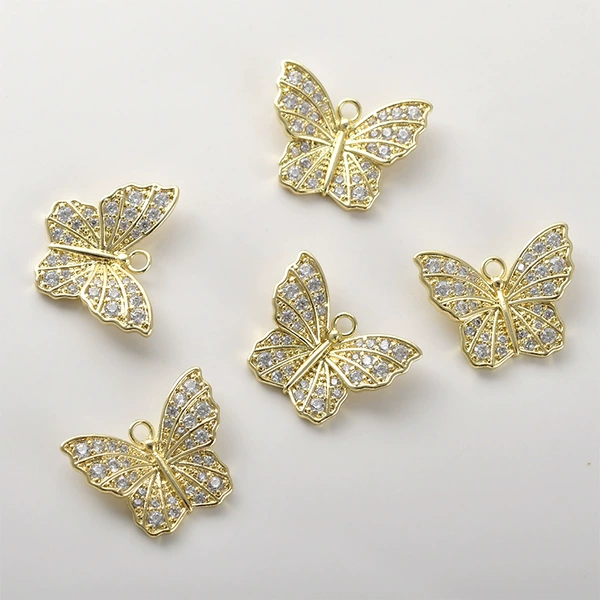 3#14k large butterfly [1 piece] (about 14*17.6mm)