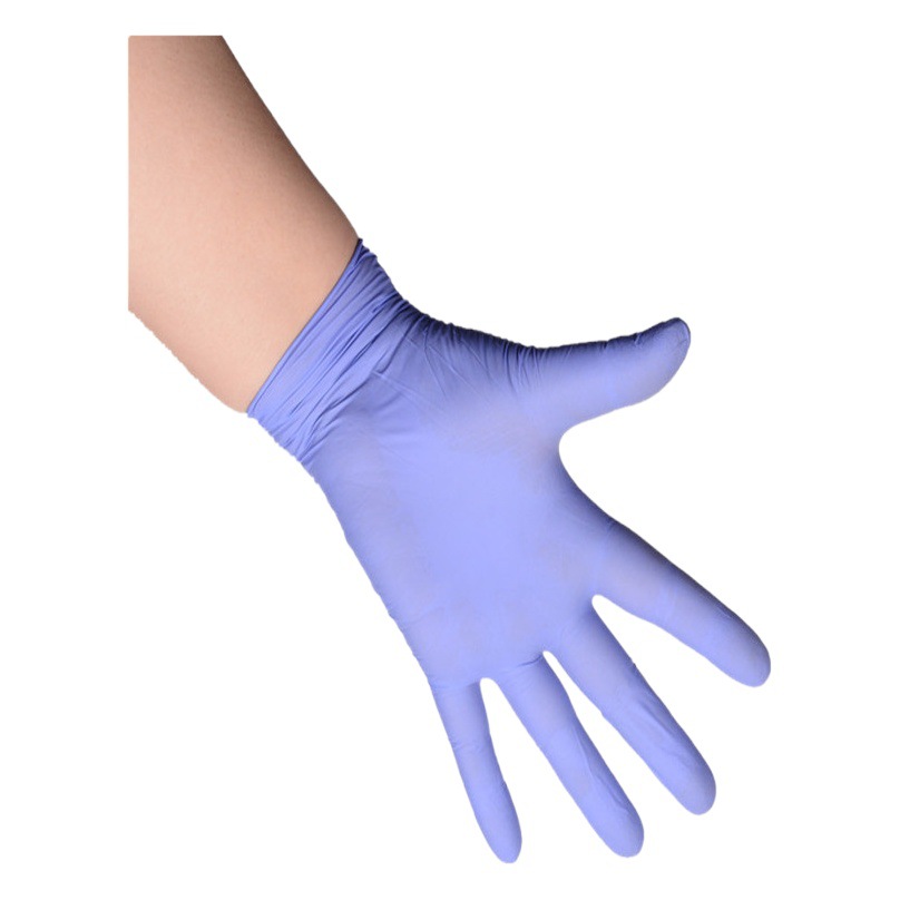 Envío Gratis, guantes desechables de nitrilo azul de grado A, látex de caucho, PVC de grado alimenticio experimental, 100 piezas, antideslizantes y resistentes al desgaste