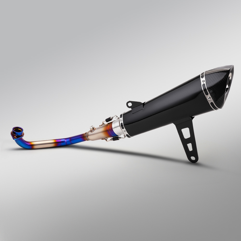 XMAX300 stainless steel front exhaust pipe and tail muffler set, motorcycle full exhaust pipe modification