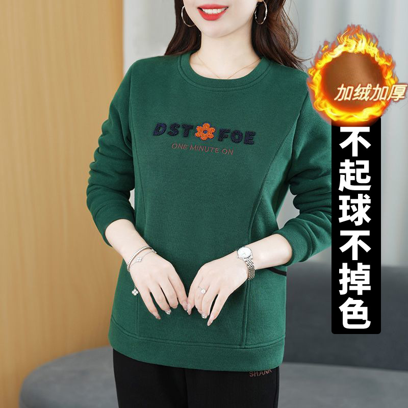 American fashion brand autumn and winter new niche pure cotton loose pullover sweatshirt for men and women plus velvet thick tops