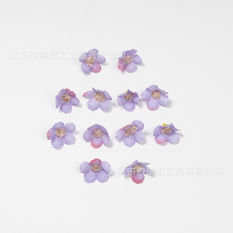 紫色の造花、造花、シルクフラワー、DIY手作りガーランド、ヘッドドレス、ヘアアクセサリー、アクセサリー、ウェディングセット|undefined