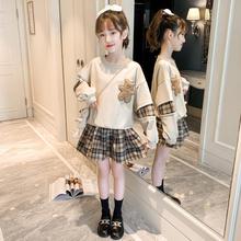 女童套装裙春秋款2022韩版新款童装中大童时髦洋气儿童春装两件套