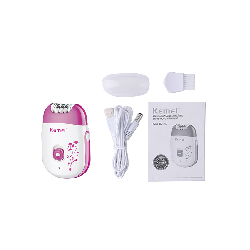 Depiladora eléctrica KEMEI para mujer, cuidado personal para todo el cuerpo, afeitadora para zonas íntimas, depiladora de uso doméstico. image 5
