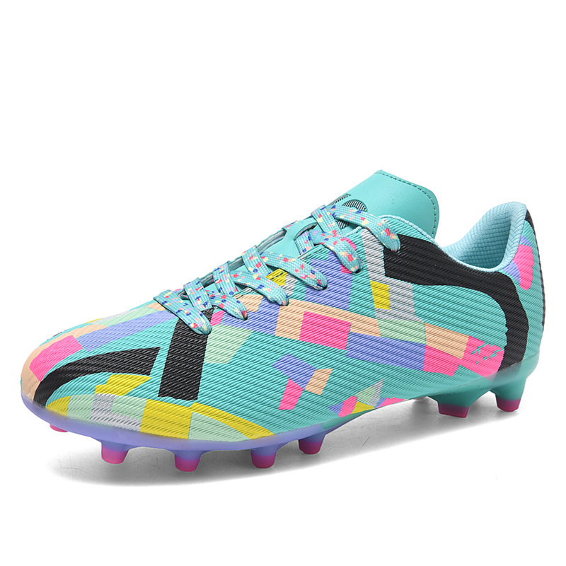 Scarpe da calcio basse transfrontaliere in erba sintetica TF, AG, in pelle, per uomo, donna, bambino, adolescente._voghion.com