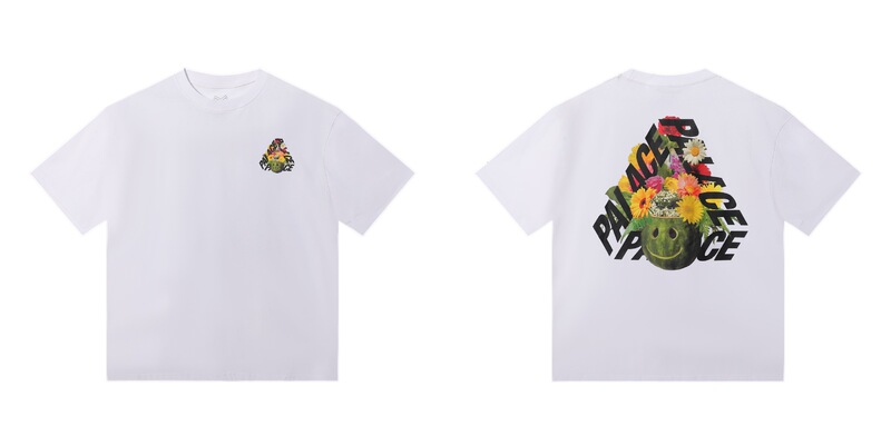 欧米の潮牌palace三角形双紗プリント高品質男女カジュアル半袖tシャツ|undefined