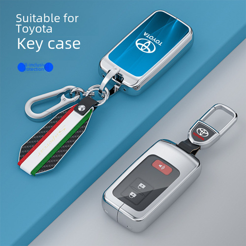Applicable Toyota key case for Levin, Sienta, BZ3, Corolla Cross, BZ4X, Asian Lion, and Fortuner car key shell.