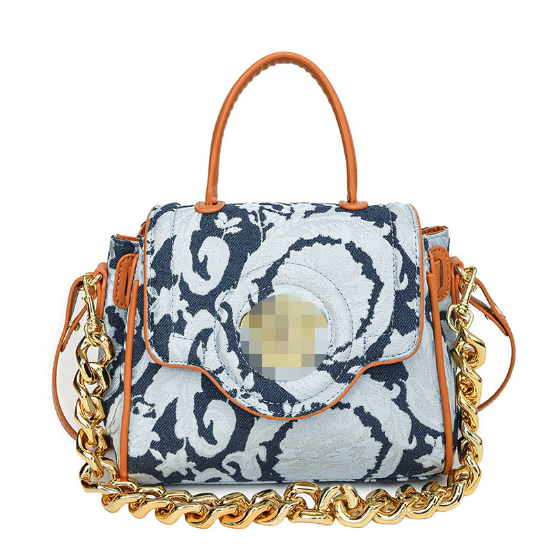 Bolso transfronterizo bolso de hombro de estilo occidental de alta gama para mujer bolso de platino de textura de moda bolso de mensajero de viaje de cadena de todo fósforo