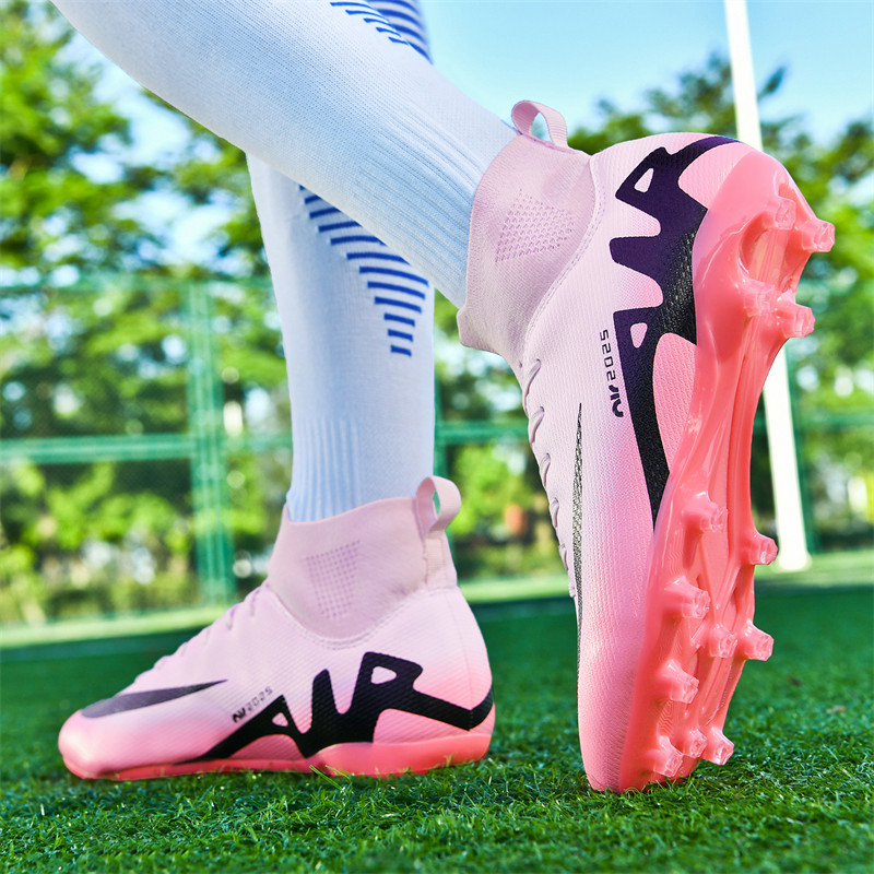 足球鞋男款中小学生青少年AG长钉tf碎钉成人比赛训练鞋