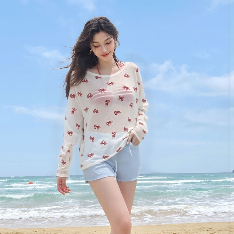 Beautiful Swimsuit for Women 2025 New Sexy Pure Desire Seaside Vacation Girl Split Blouse Four-Piece Hot Spring Swimsuit