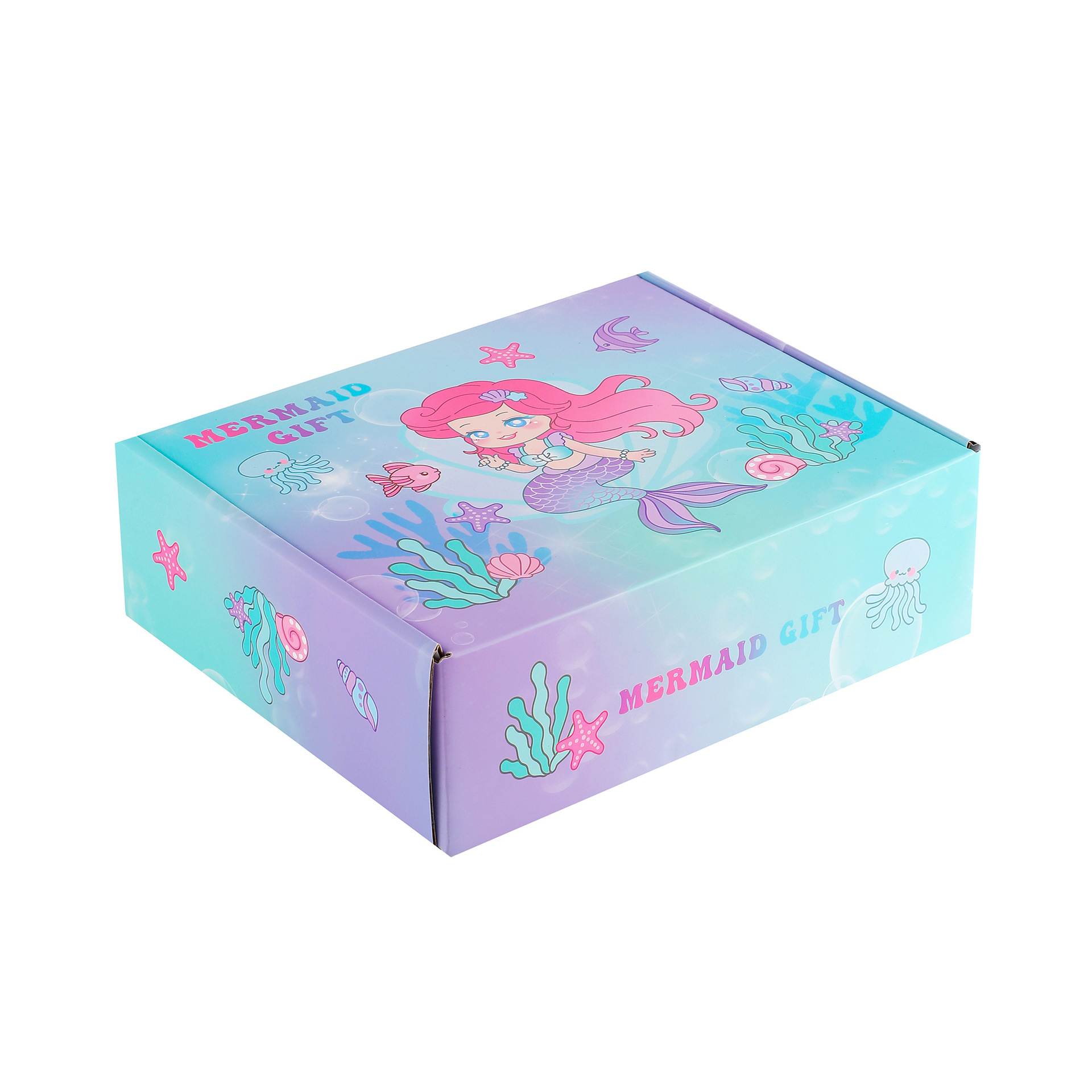 AMAZON OCEAN SERIES MERMAID 어린이용 선물 상자 학생용 학교용품 선물 노트북 세트 생일 선물 상자