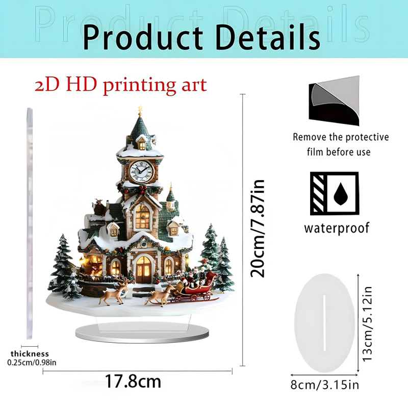 跨境新品独角兽白马和仙子2D亚克力平面立牌家居桌面装饰礼物摆件|undefined
