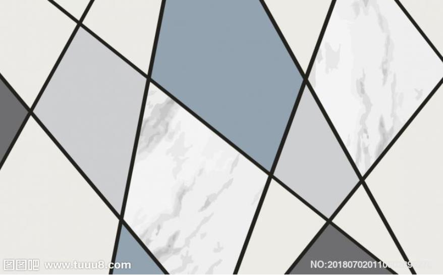 立体北欧几何图案