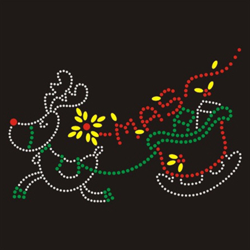 专业烫钻烫图加工 服装辅料精美捷克钻烫图加工