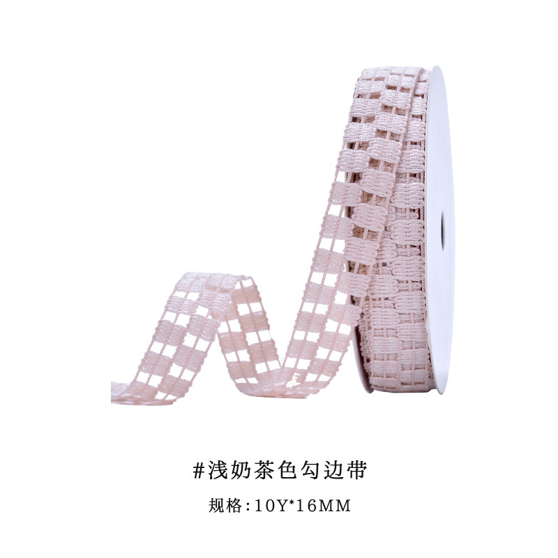 Yao Ming cinta flor embalaje regalo caja de regalo correa hecha a mano DIY accesorios de la joyería material hueco gancho cinta