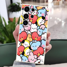 手机壳榜单可爱布朗熊适用Galaxy三星S24FE软硅胶S25磨砂保护套