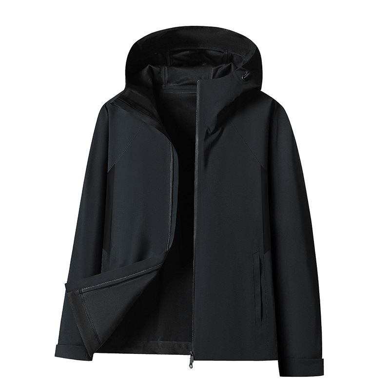2026 New Softshell Jacket for Men, Casual Hooded Jacket, Men's Outdoor Windproof and Waterproof Jacket, Men's Outdoor Full-Coverage Jacket