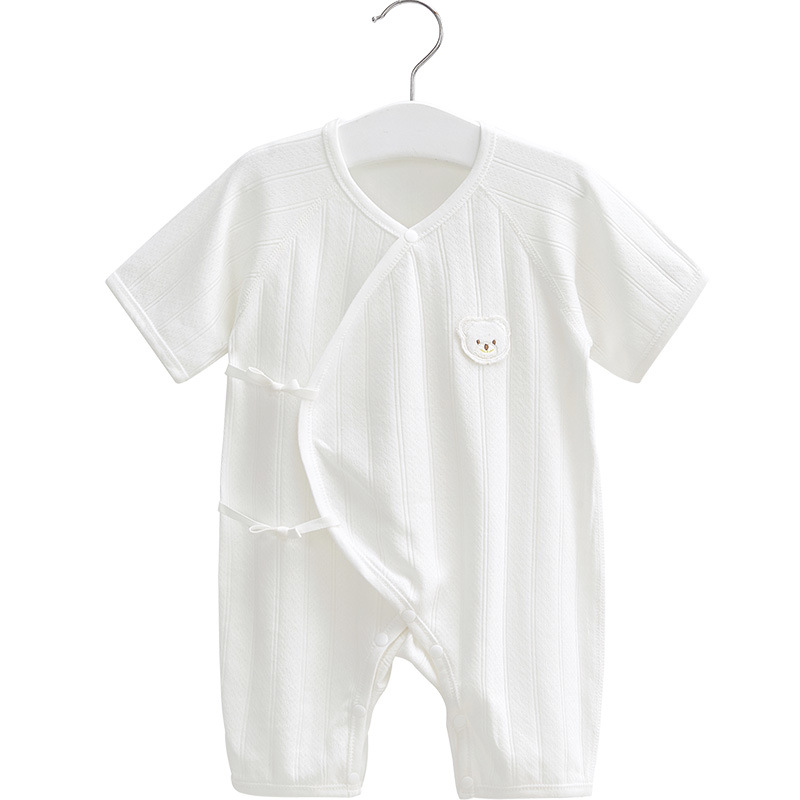 Mono para bebé recién nacido, pijama de verano de manga corta, ropa fina, ropa de verano para hombres y mujeres, ropa de bebé