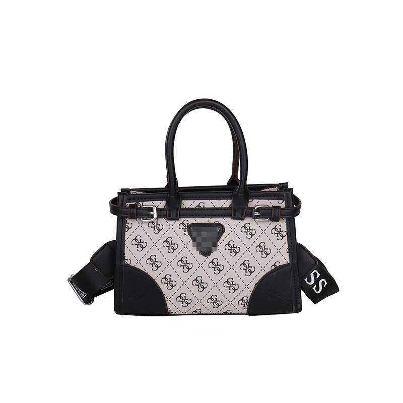 Bolso de mano estampado transfronterizo 2024 nuevo bolso de hombro rombo de alta gama diseño de moda bolso de mensajero de todo fósforo de cercanías