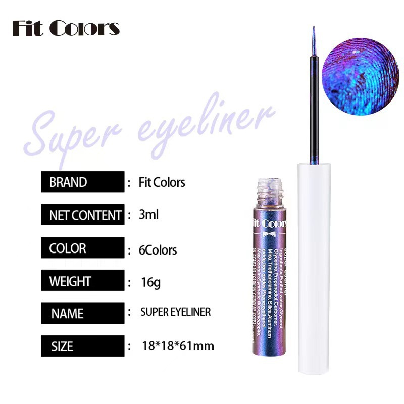 Fit Colors delineador de ojos de camaleón óptico lápiz mágico maquillaje de escenario fino líquido nacarado transfronterizo AliExpress