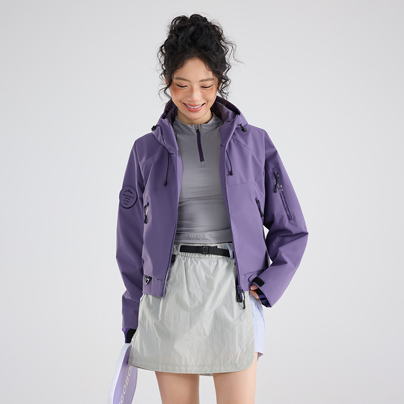 Short Windbreaker Jacket for Women, Petite Size, Spring Outdoor Windproof and Water-Resistant Hooded Short Jacket, Women's Windbreaker Short Windbreaker Jacket for Women, Petite Size, Spring Outdoor Windproof and Water-Resistant Hooded Short Jacket, Women's Windbreaker