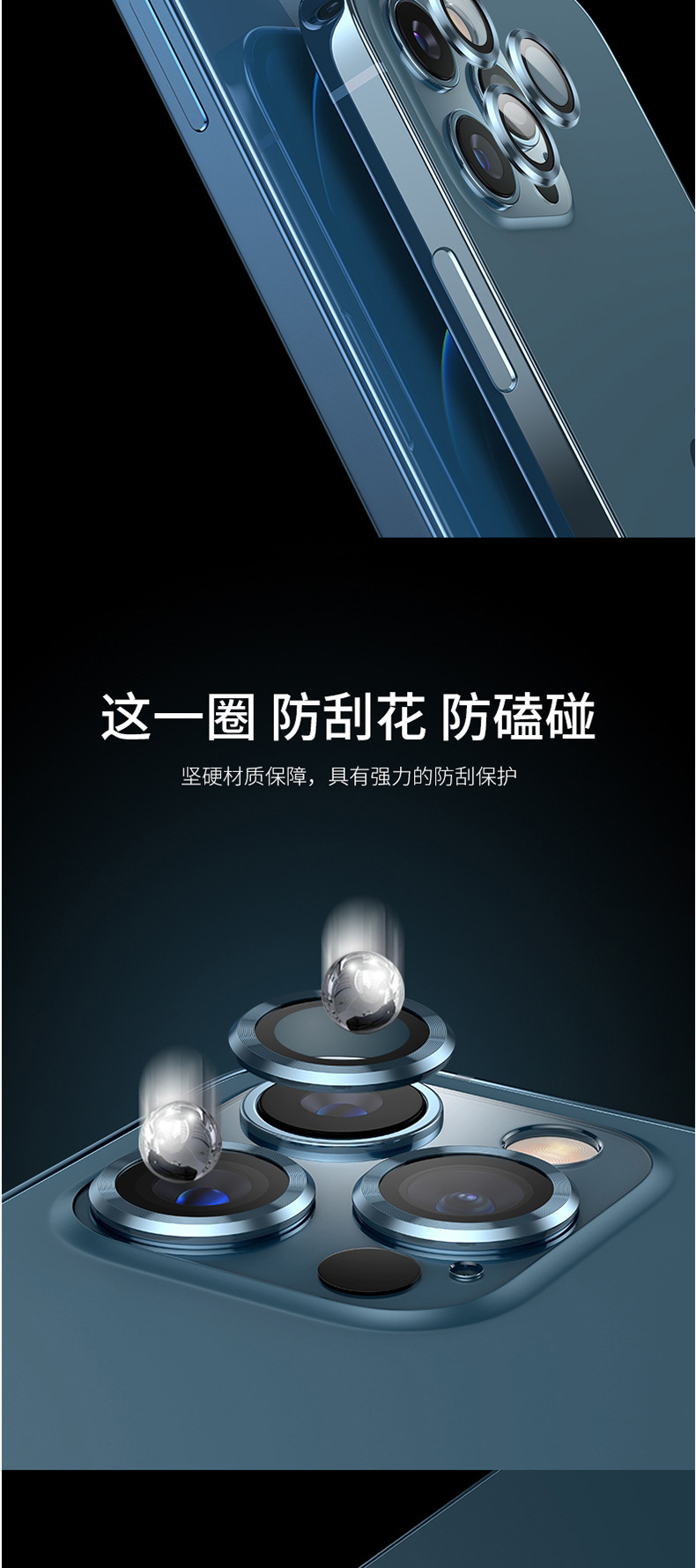 适用于苹果12镜头膜12Promax钢化膜12mini镜头贴