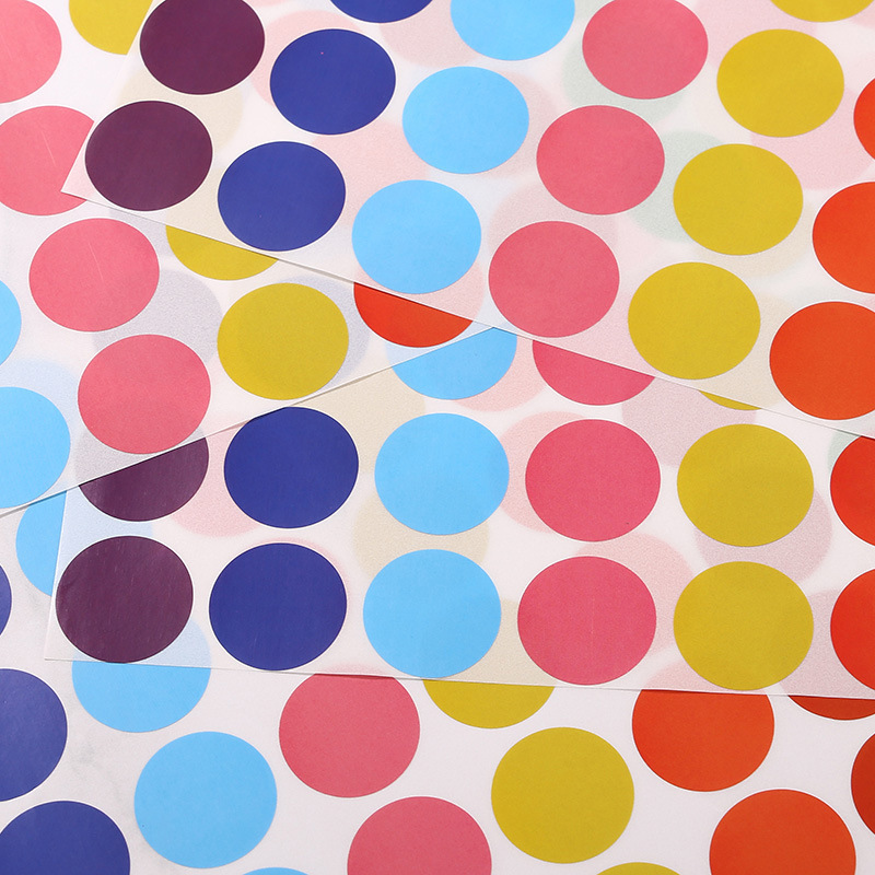 Etiquetas codificadas por color Dot Stickers Etiquetas adhesivas Dot Stickers de color, oficina