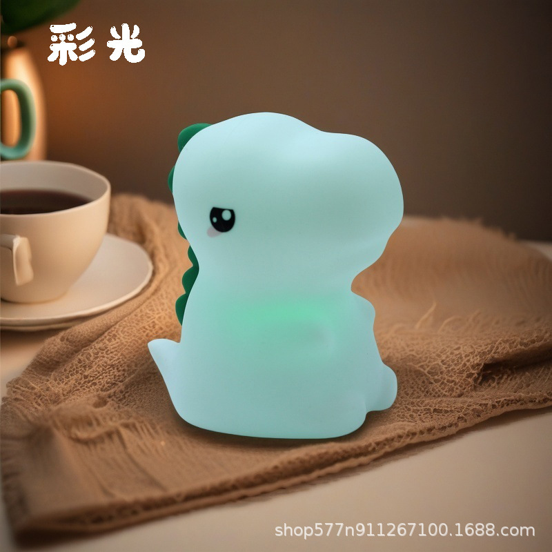 跨境奶瓶熊猫小夜灯卧室家用摆件节日小礼物创意卡通硅胶拍拍灯|undefined