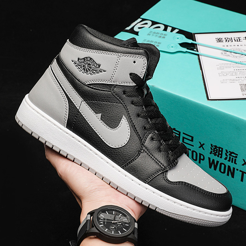 Zapatos de baloncesto de caña alta para hombre AJ Air Force One Pareja Zapatillas casuales Primavera y otoño Estudiantes de secundaria Zapatillas de moda juvenil