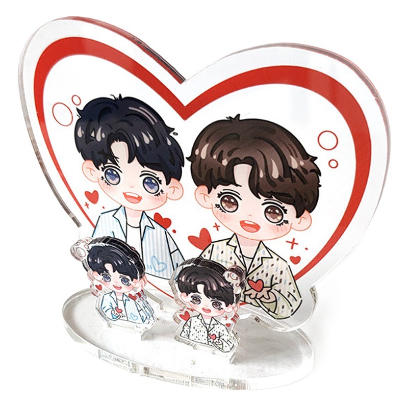 Stand-up custom cartoon decoration star character manufacturer photo transparent acrylic human-shaped stand-up custom
