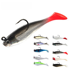 路亞餌 8cm 9.5g 軟餌包鉛魚T尾假餌鱖魚鱸魚廠家直銷跨境