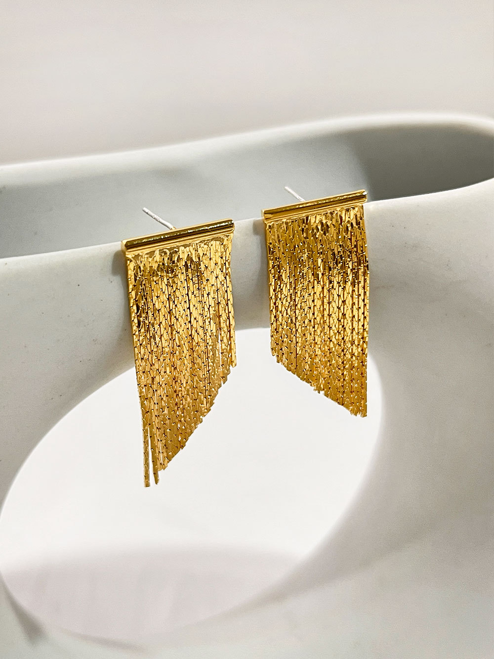 Party Occasion Fashion Tassel Copper Plating Drop Earrings 1 Pair