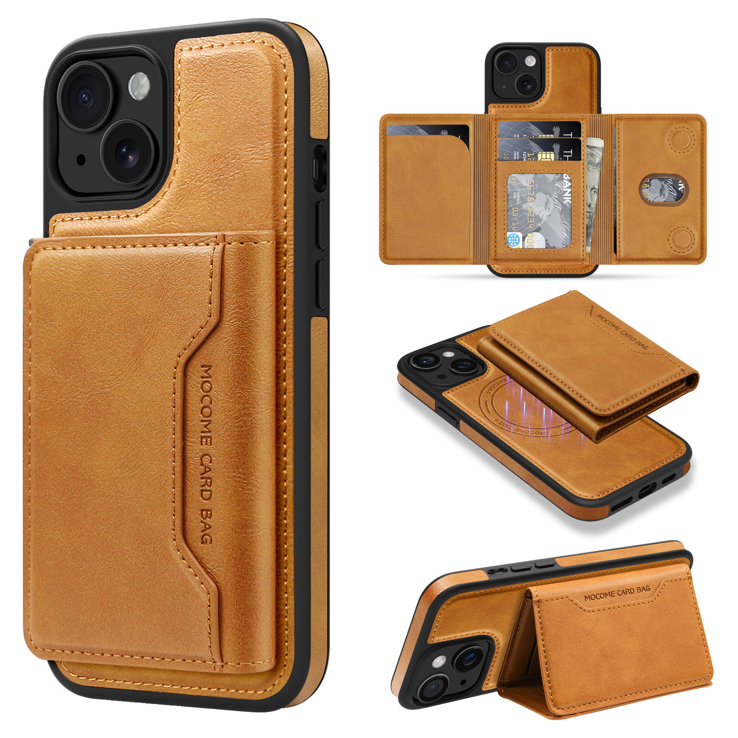 Ốp lưng iPhone 16 chống sốc viền dày, chất liệu TPU mờ — Vàng sa mạc, Tím đậm, Xanh ngọc, Màu đen chi tiết 13