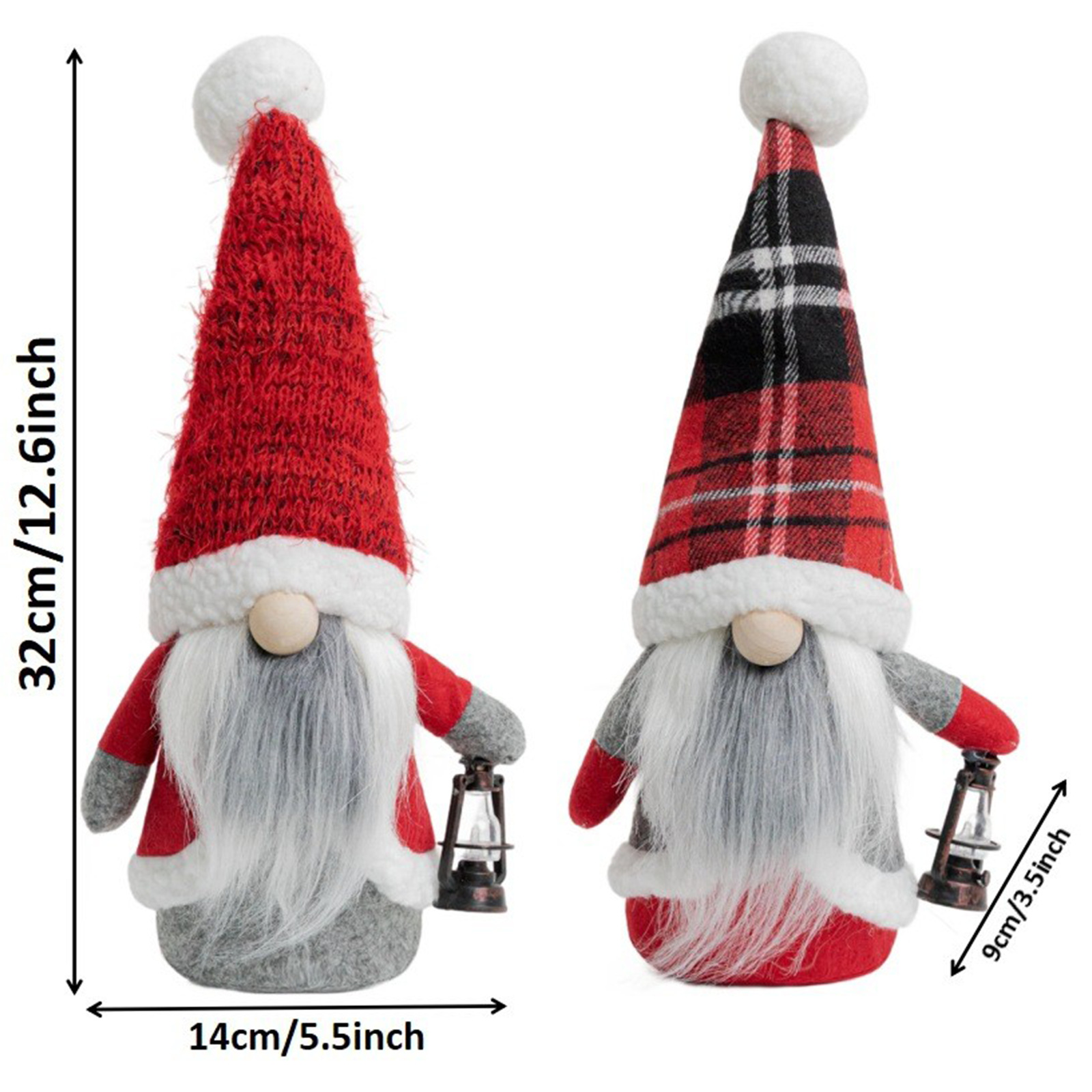 Navidad transfronteriza muñeca sin cara adorable lámpara de aceite sombrero de peluche muñeca enano Rudolph decoración de ventanas